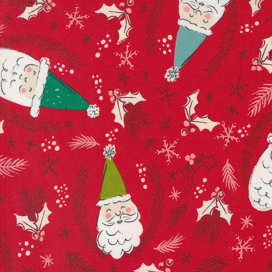 Moda Cozy Wonderland  -  Berry Santas