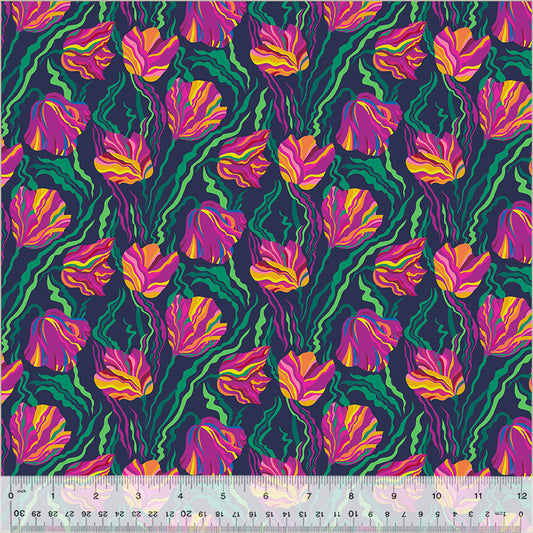 Windham Fabrics - Botanica -  Tulip Indigo