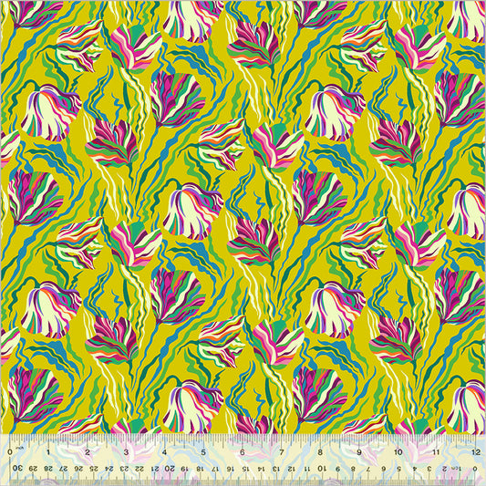 Windham Fabrics - Botanica -  Tulip Chartreuse