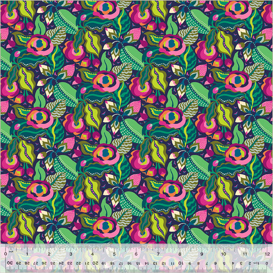 Windham Fabrics - Botanica -  Camellia Indigo