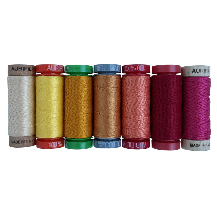 Aurifil Aurifilosophy 7 Spool Exemplar - Warm Colours