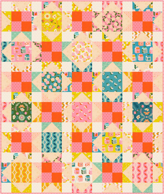 Ruby Star Society - Juicy Star Patched Lover Quilt Kit - Pre-Order Due End October 2024