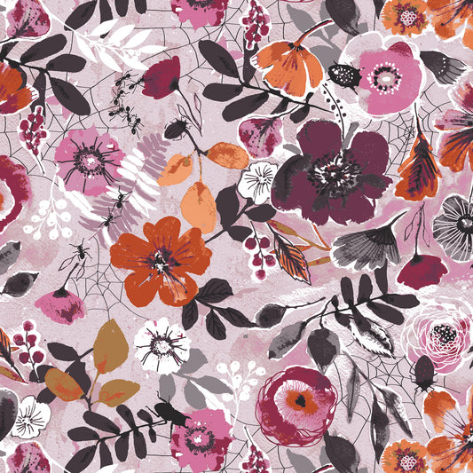 Art Gallery Fabrics - Eerie - Night Bloom Rose