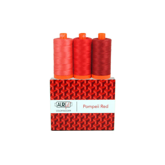 Aurifil Colour Builder 3 Pack - Pompeii Red