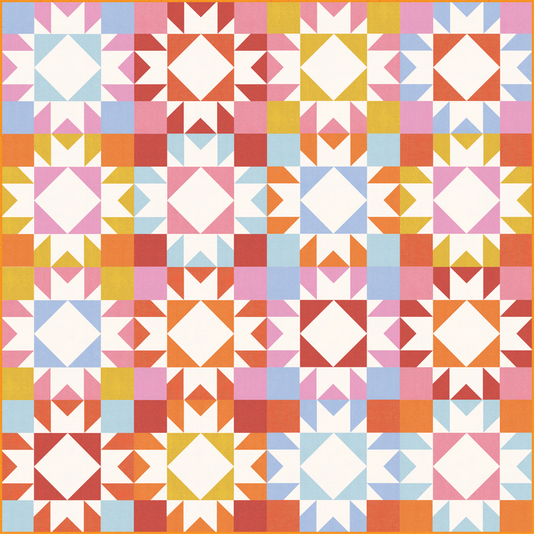 Ruby Star Society - Warp & Weft Hue Agnes Quilt Kit - By Penelope Handmade