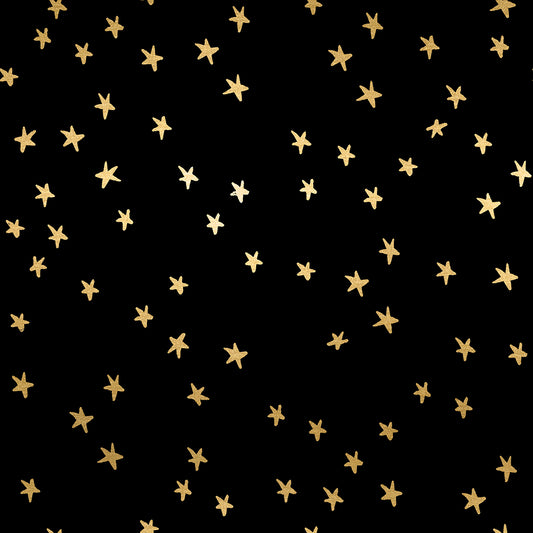 Ruby Star Society Starry - Black & Metallic Gold Stars