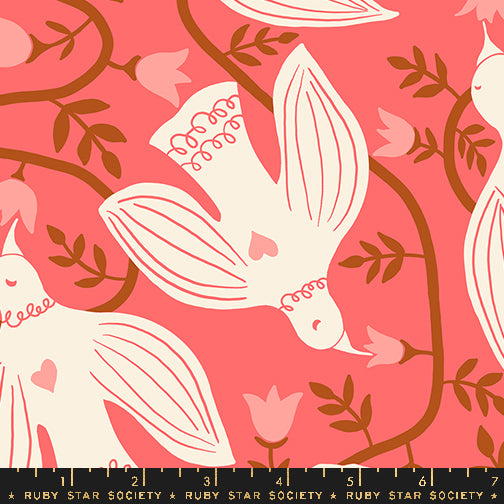 Ruby Star Society Endpaper - Endpaper Strawberry - Canvas