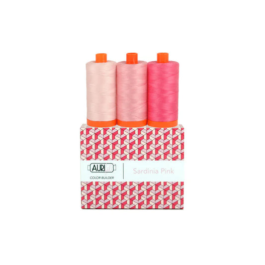 Aurifil Colour Builder 3 Pack - Sardinia Pink