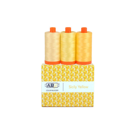 Aurifil Colour Builder 3 Pack - Sicily Yellow