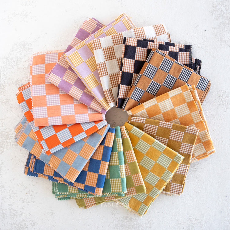 Fableism Checkmate Checkers 14 Fat Quarter Bundle Deposit - Pre-Order Due May 2025