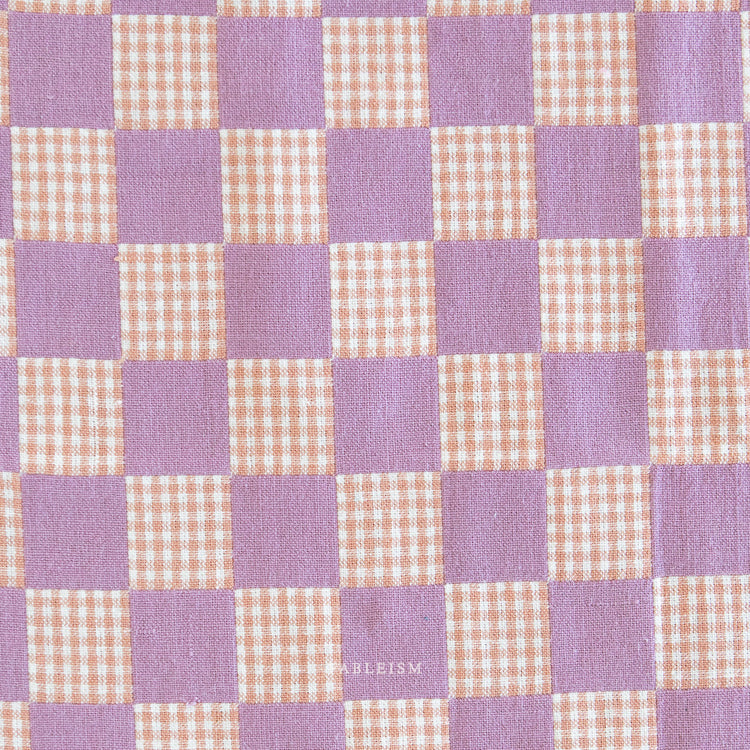 Fableism Checkmate Checkers - Double Cloth Reversible - Amethyst - Pre-Order Due May 2025