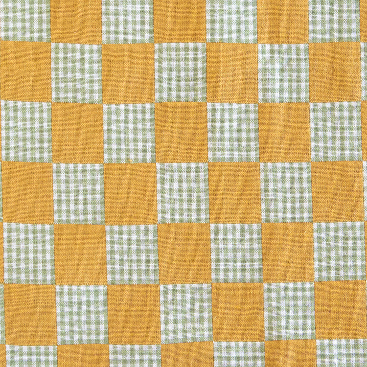 Fableism Checkmate Checkers - Double Cloth Reversible - Citrine - Pre-Order Due May 2025