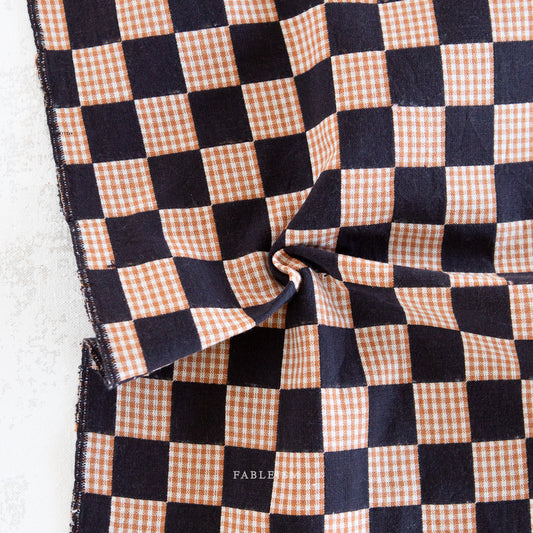 Fableism Checkmate Checkers - Double Cloth Reversible - Ebony - Pre-Order Due May 2025