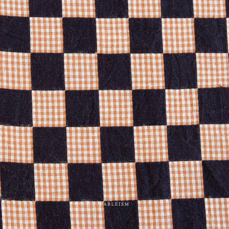 Fableism Checkmate Checkers - Double Cloth Reversible - Ebony - Pre-Order Due May 2025