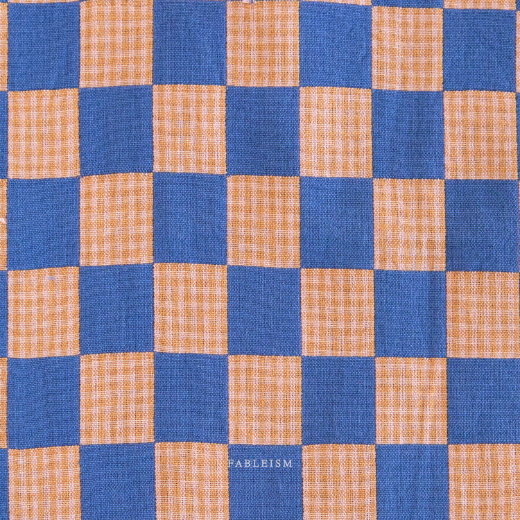 Fableism Checkmate Checkers - Double Cloth Reversible - Royal - Pre-Order Due May 2025