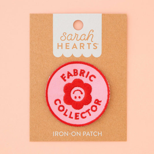 Sarah Hearts Iron-On Patch - Fabric Collector