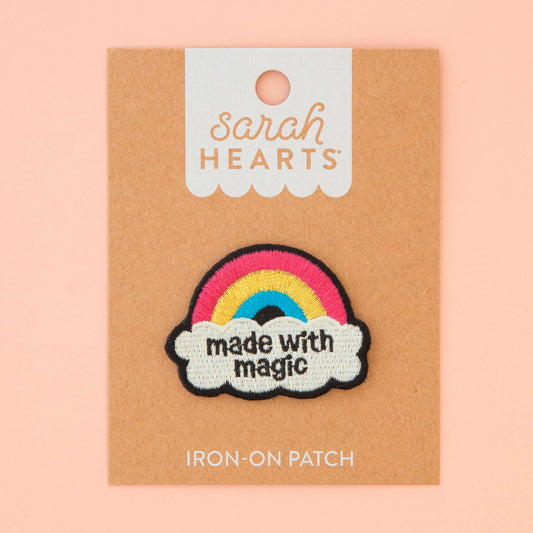 Sarah Hearts Iron-On Patch - Made With Magic