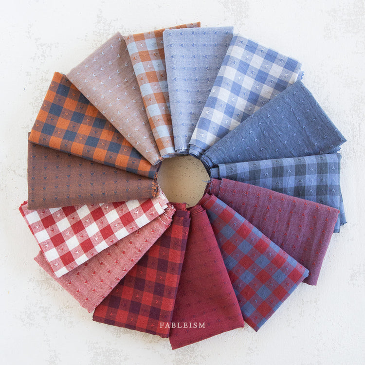 Fableism Queen of Hearts - Dobby Hearts Gingham in Blueberry - Pre-Order Due End Nov 2024